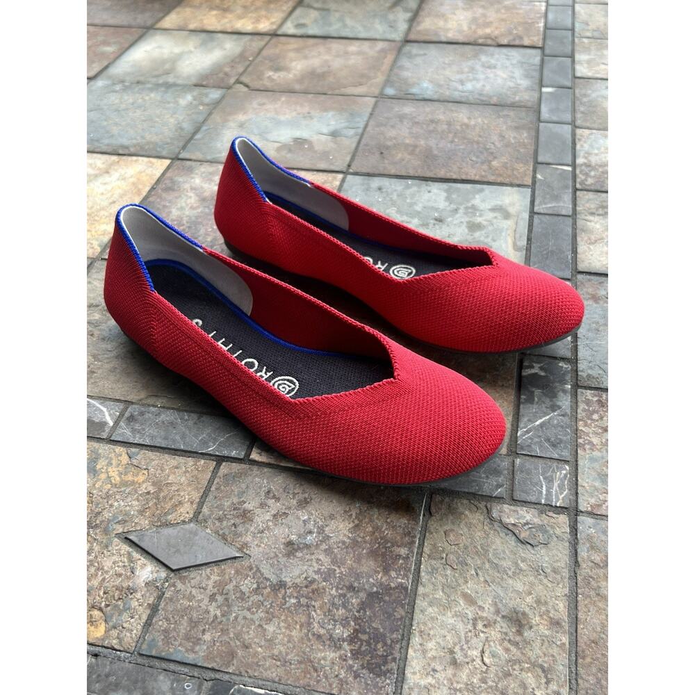 Red Cherry Rothy’s Flat 6.5 (retired color) Luxury Ballet Flats